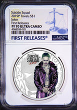 Load image into Gallery viewer, 2019 Suicide Squad - Joker Proof $1 1oz Silver COIN NGC PF 70 FR
