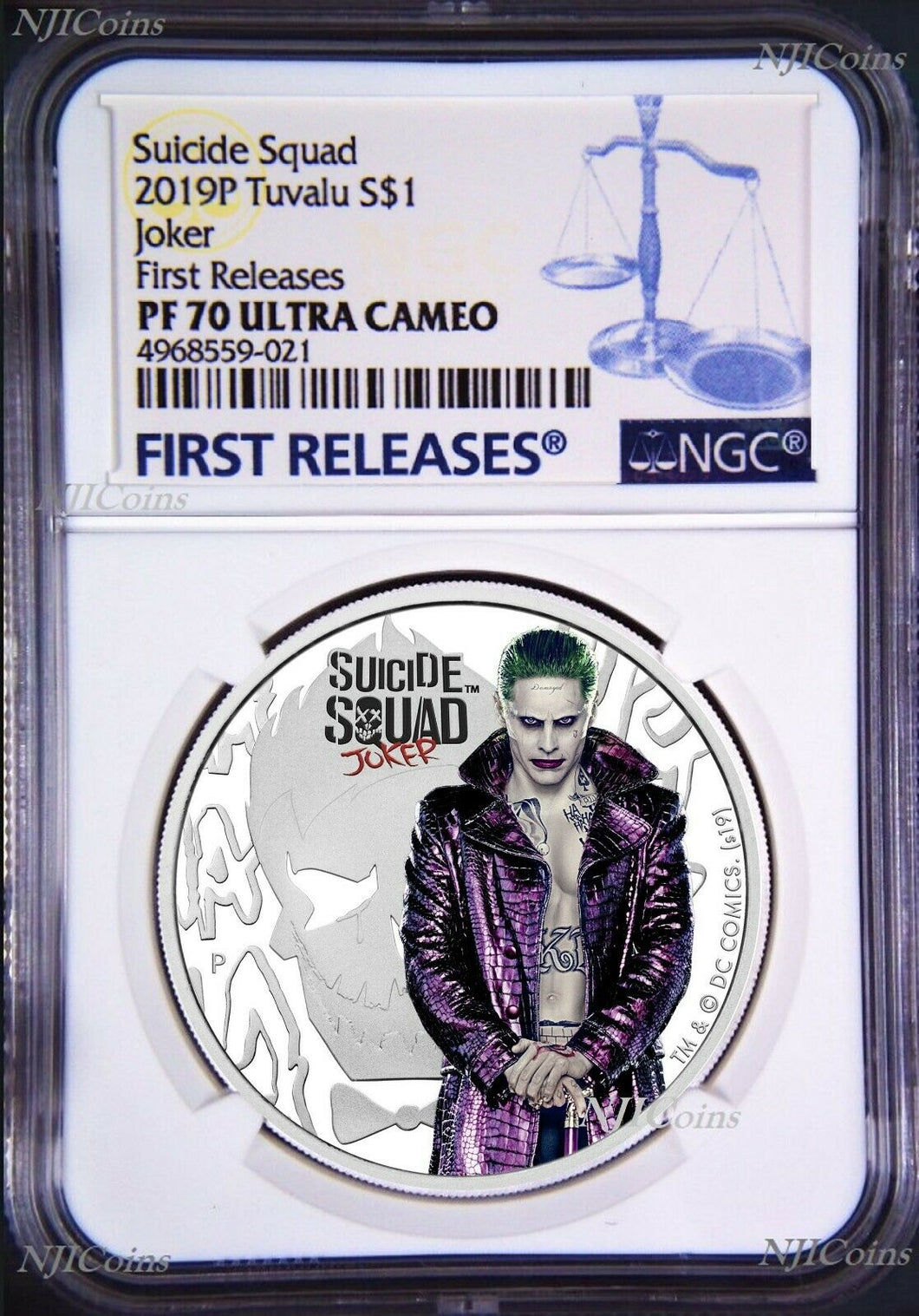 2019 Suicide Squad - Joker Proof $1 1oz Silver COIN NGC PF 70 FR