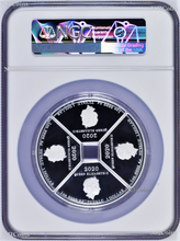 Load image into Gallery viewer, 2020 P 4x1 Oz Silver FAN Shaped 4-Coin-Set NGC PF69 Year of the Mouse Quadrant
