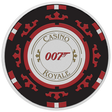 Load image into Gallery viewer, JAMES BOND CASINO ROYALE CASINO CHIP 2023 1oz SILVER $1 Colored Coin In Card
