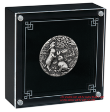 Load image into Gallery viewer, 2023 Australia Antiqued LUNAR Year of the RABBIT 2oz $2 Silver Coin NGC MS70 FR
