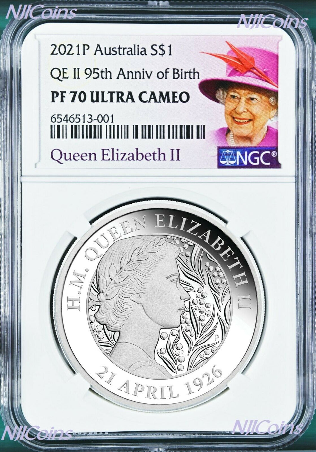 2021 QUEEN ELIZABETH 95th Birthday Silver $1 Proof coin NGC PF70 UC Portrait LB