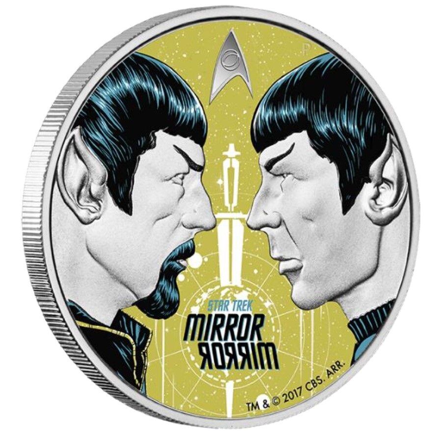 2017 Star Trek The Original Series MIRROR, MIRROR 1oz Silver Proof Coin