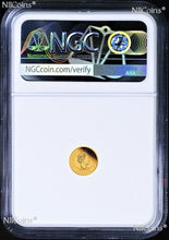 Load image into Gallery viewer, 2023 Australia Mini Roo Kangaroo PROOF 9999 GOLD 0.5g $2 NGC PF70 Coin FR BlueLb
