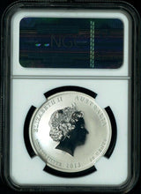 Load image into Gallery viewer, 2013 P AUSTRALIA Lunar YEAR of SNAKE 1/2 oz pure Silver Coin NGC MS70 red label
