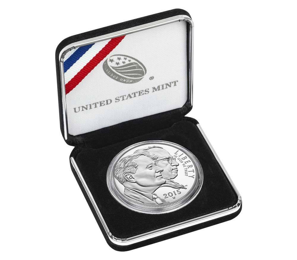 2015 W March of Dimes Proof Silver Dollar COIN w/ US Mint Package & COA