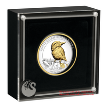 Load image into Gallery viewer, 2021 Australia GILT HIGH RELIEF 2oz Silver Kookaburra $2 Coin NGC PF69 FR BlueLB
