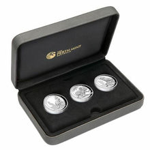 Load image into Gallery viewer, 2016 High Relief Australian Kookaburra Kangaroo Koala Proof Silver 3-Coin Set
