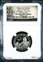 Load image into Gallery viewer, 2021 S NGC Tuskegee Airmen CLAD PROOF the LAST QUARTER BIRTH SET Version PF70
