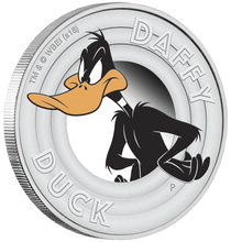 Load image into Gallery viewer, 2018 TUVALU Looney Tunes DAFFY DUCK Silver Proof NGC PF70 Half Dollar Coin ER
