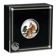 Load image into Gallery viewer, 2023 Australia Kangaroo 1oz $1 Silver Proof Colored High Relief Coin
