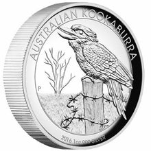 Load image into Gallery viewer, 2016 High Relief Australian Kookaburra Kangaroo Koala Proof Silver 3-Coin Set
