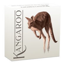 Load image into Gallery viewer, 2023 Reverse-Gilded Kangaroo Proof .9999 Silver 2 oz $2 Coin Australia
