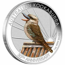 Load image into Gallery viewer, 2020 Berlin Show Australia 30th Ann. Kookaburra Silver NGC MS 70 1oz $1 Coin ER
