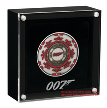 Load image into Gallery viewer, 2023 Royal Casino CHIP .9999 Antiqued SILVER $1 1oz COIN NGC MS70 James Bond 007
