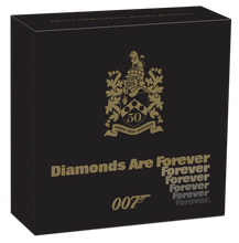 Load image into Gallery viewer, 2021 James Bond Diamonds Are Forever SILVER PROOF $1 1oz COIN NGC PF70 FR
