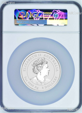 Load image into Gallery viewer, 2023 P Australia Silver Lunar Year of the Rabbit 5oz $8 Coin NGC MS69 FR
