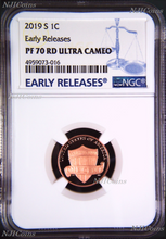 Load image into Gallery viewer, 2019 S Proof LINCOLN CENT Shield Penny NGC PF70 ULTRA CAMEO RD Early Releases
