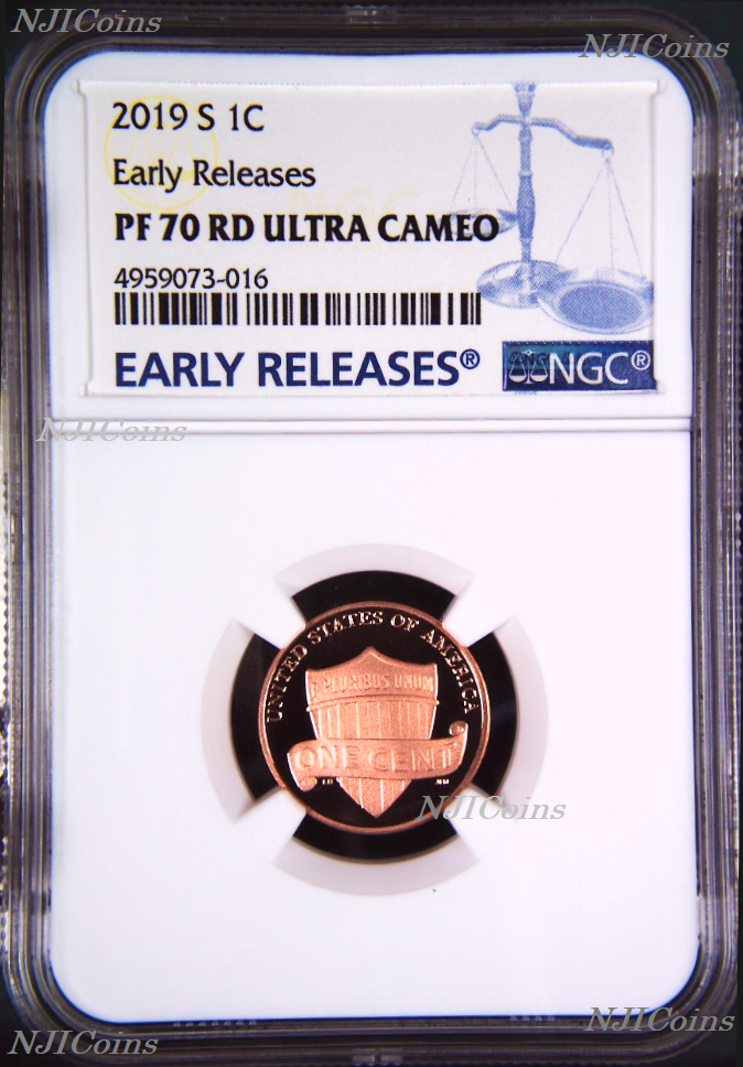 2019 S Proof LINCOLN CENT Shield Penny NGC PF70 ULTRA CAMEO RD Early Releases