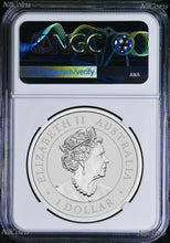 Load image into Gallery viewer, 2022 P Australia Silver Koala NGC MS 70 $1 1 oz Coin Blue FR Flag Label PERFECT
