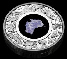 Load image into Gallery viewer, Australian 2022 1oz Silver Proof $1 LEPIDOLITE Coin Great Southern Land
