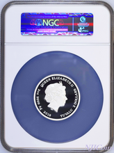 Load image into Gallery viewer, 2018 2 oz Silver Happy Birthday Wishes Tuvalu $2 Proof Coin NGC PF70 ER w/ OGP
