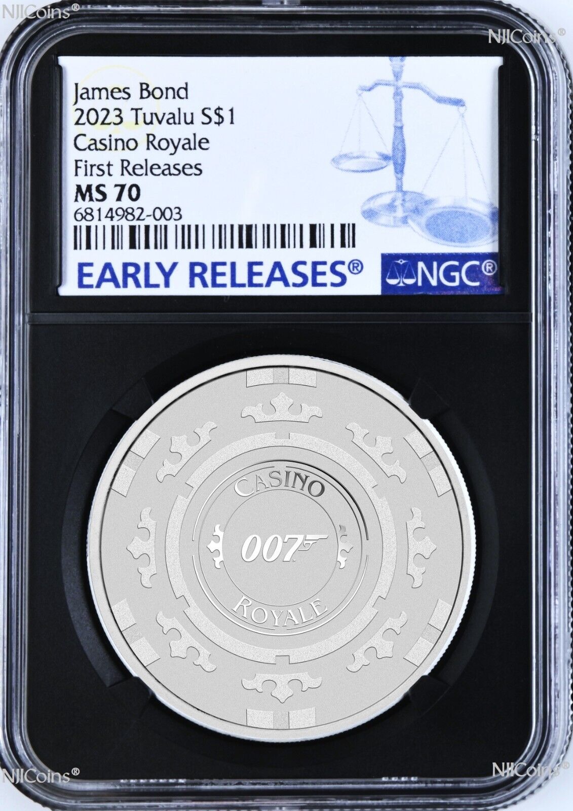 2021 James Bond 007 Colorized カラー銀貨 MS70 James Bond – NJICoins