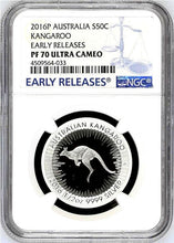 Load image into Gallery viewer, 2016 Australia Red Kangaroo Silver Proof 4 Coin Set NGC PF 70 1 1/2 1/4 1/10 oz
