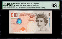 Load image into Gallery viewer, Great Britain Bank of England 10 Pounds 2015 PMG P-389e Queen Elizabeth Grade 68
