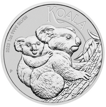 Load image into Gallery viewer, 2023 Australia Koala 1oz $1 Pure Silver .9999 Bullion Coin in Mint Capsule
