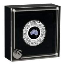 Load image into Gallery viewer, Australian 2022 1oz Silver Proof $1 LEPIDOLITE Coin Great Southern Land
