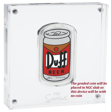 Load image into Gallery viewer, 2019 The Simpson Simpsons Duff Beer Rectangular $1 1oz Silver COIN NGC PF 70
