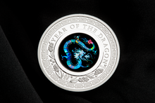 Load image into Gallery viewer, 2024 Australia Opal Series Lunar Year of the Dragon 1oz Silver Proof $1 Coin
