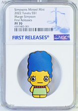 Load image into Gallery viewer, 2022 Simpsons Marge 3rd in Minted Mini Series 1oz Silver $1 Coin NGC PF70 FR
