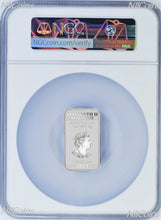 Load image into Gallery viewer, 2023 Dragon 1oz .9999 Silver Rectangular $1 Dollar Bar COIN NGC MS 70 D Label
