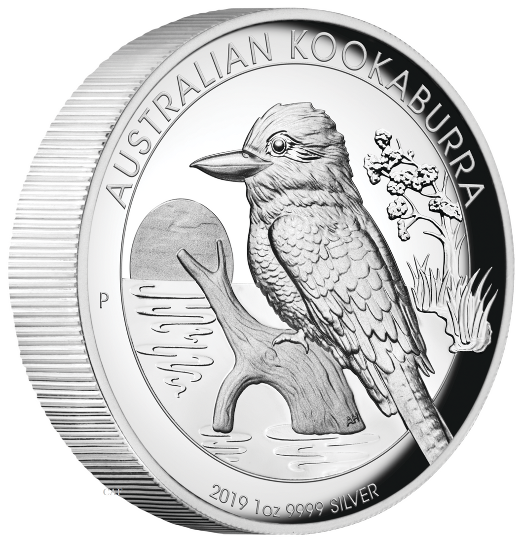 2019 Australian Kookaburra 1oz Dollar $1 Silver Proof High Relief Coin Australia