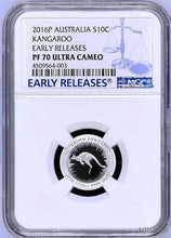 Load image into Gallery viewer, 2016 Australia Red Kangaroo Silver Proof 4 Coin Set NGC PF 70 1 1/2 1/4 1/10 oz
