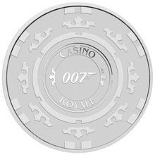 Load image into Gallery viewer, JAMES BOND CASINO ROYALE CASINO CHIP 2023 1oz SILVER $1 Coin in Mint Capsule
