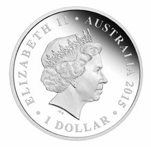 Load image into Gallery viewer, Australian Saltwater Crocodile 2015 1oz Silver Proof Coin Australia
