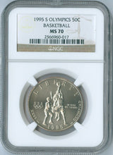 Load image into Gallery viewer, 1995 S Atlanta Olympics Basketball Commemorative Half Dollar Coin NGC MS 70 MS70
