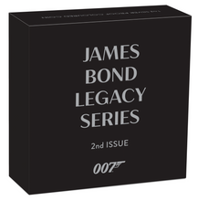 Load image into Gallery viewer, 2022 James Bond Legacy 2nd Issue Roger Moore SILVER PROOF $1 1oz COIN NGC PF70 F

