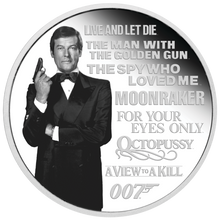 Load image into Gallery viewer, JAMES BOND 007 LEGACY SERIES 2nd ISSUE 2022 1oz SILVER PROOF Colored $1 COIN
