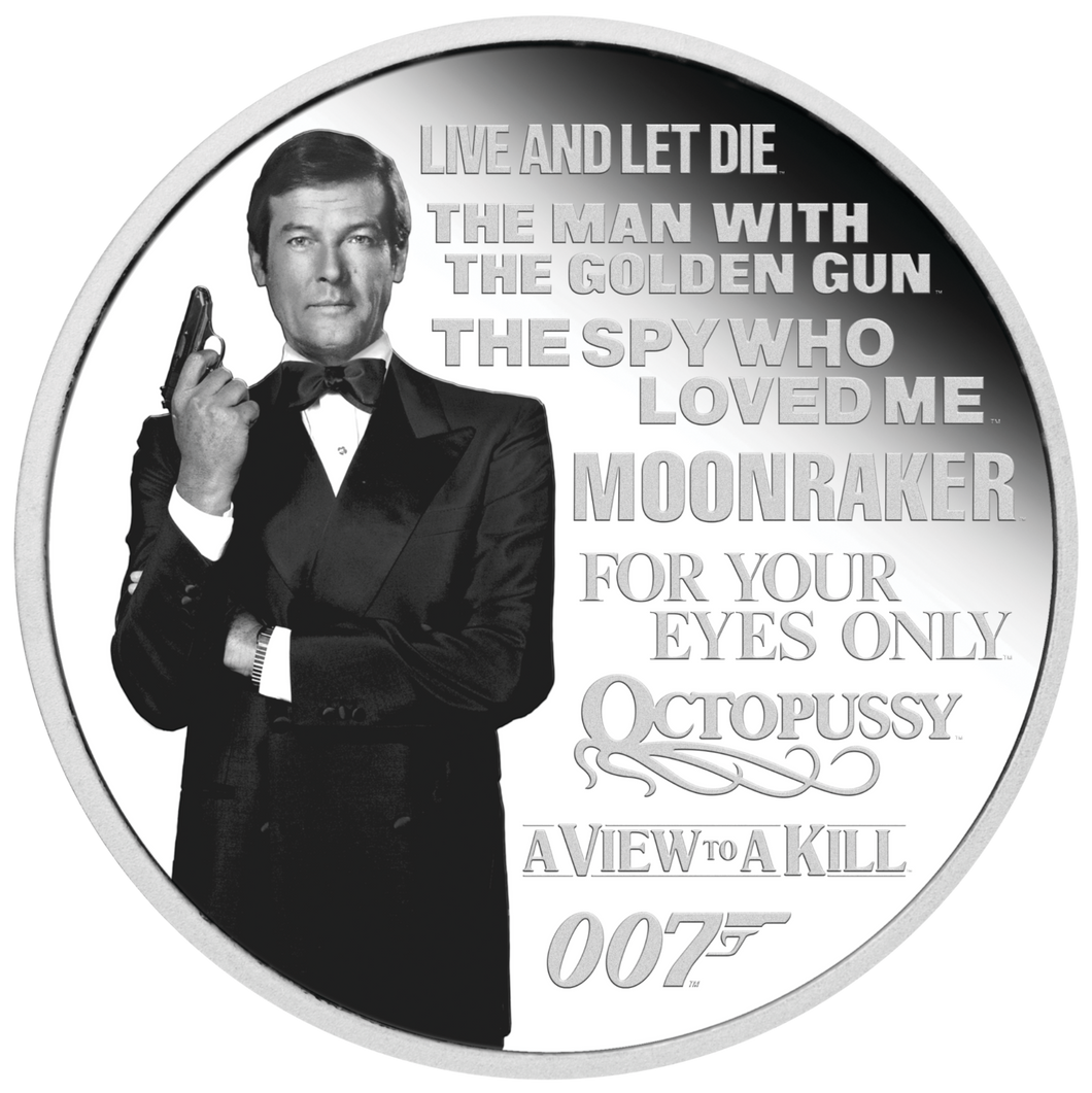 JAMES BOND 007 LEGACY SERIES 2nd ISSUE 2022 1oz SILVER PROOF Colored $1 COIN