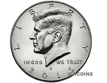 Load image into Gallery viewer, 2015 Kennedy Half Dollars 2 coins set P + D Clad President 50¢ coin US Mint
