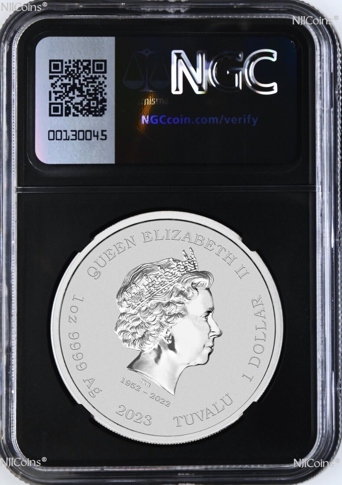 2023 Royal Casino CASINO CHIP SILVER $1 1oz COIN NGC MS70 James