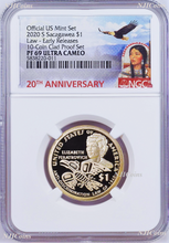 Load image into Gallery viewer, 2020 S Sacagawea $1 Anti-Discrimination Early Releases NGC PF69 10-coin-set
