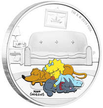 Load image into Gallery viewer, 2019 The Simpsons MAGGIE Simpson Proof $1 1oz Silver COIN NGC PF 70 ER PF70
