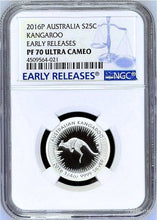 Load image into Gallery viewer, 2016 Australia Red Kangaroo Silver Proof 4 Coin Set NGC PF 70 1 1/2 1/4 1/10 oz
