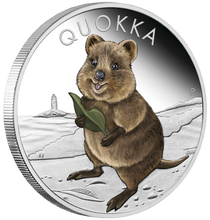 Load image into Gallery viewer, 2021 Australia Quokka 1oz .9999 Silver Proof Colored Coin
