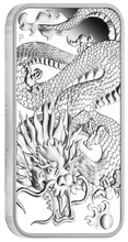 Load image into Gallery viewer, 2022 DRAGON 1oz SILVER PROOF RECTANGULAR COIN AUSTRALIA 3,888 MINTAGE ONLY
